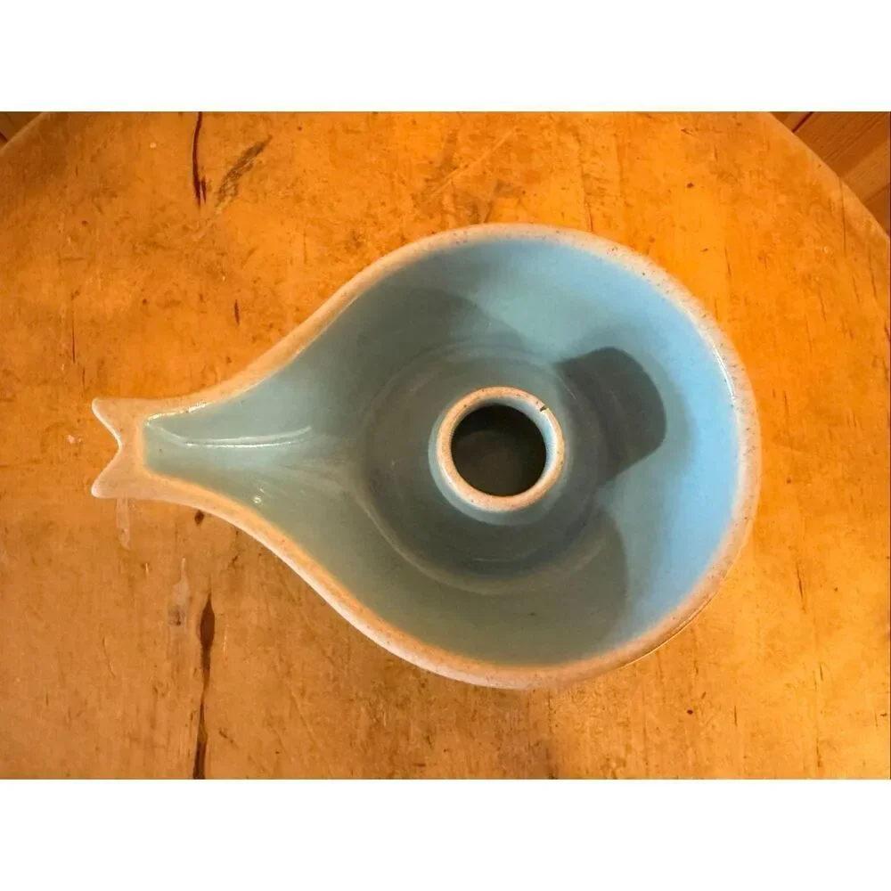 vintage Pigeon Forge Pottery candle holder  glazed interior (7571)
